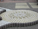 Exposition center paving blocks