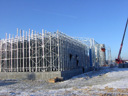 Erection of new curing racks